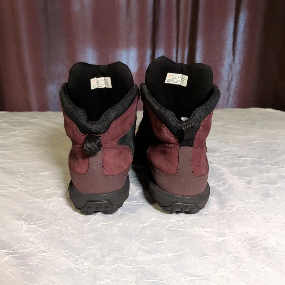 Timberland Converge Boots Boys Size 7 Mid Red Hiking Gorpcore Waterproof WP